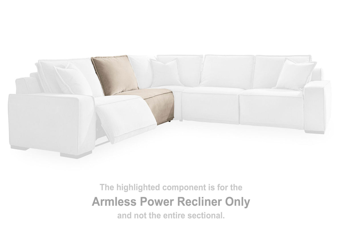 Carceri - Armless Power Recliner - Cashmere