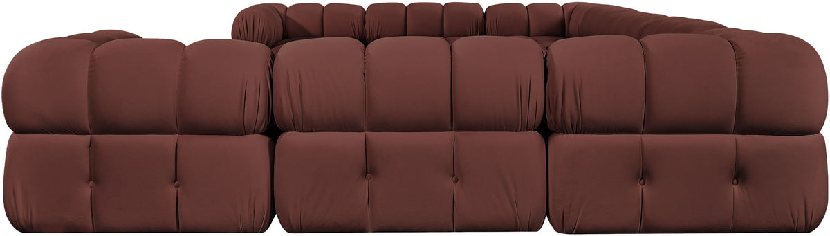 Orin - Velvet Performance Fabric Upholstered 9 Piece Sectional