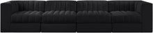 Load image into Gallery viewer, Rummi - Velvet Performance Fabric Upholstered 4 Piece Modular Sofa
