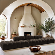 Load image into Gallery viewer, Ames - 5 Piece Boucle Upholstered Modular Sofa With 2 Armless Seats
