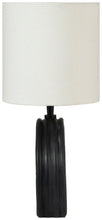 Load image into Gallery viewer, Lithos - Genuine Marble Base And Linen Textured Fabric Shade Table Lamp
