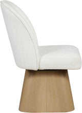 Load image into Gallery viewer, Marlowe - Linen Textured Fabric Upholstered Swivel Dining Side Chair - Stained Natural
