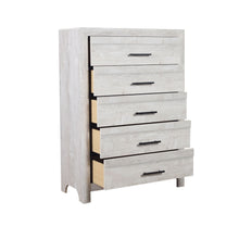 Load image into Gallery viewer, Modern Style 5 Drawer Chest In Natural Rustic Wood With Clean Lines And Spacious Storage
