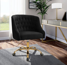 Load image into Gallery viewer, Arden - Office Chair with Gold Legs
