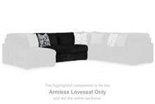 Load image into Gallery viewer, Midnight-Madness - Armless Loveseat - Onyx
