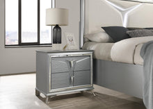 Load image into Gallery viewer, B024 - Nightstand - Olive Shimmer Silver
