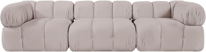 Orin - Velvet Performance Fabric Upholstered 3 Piece Modular Sofa