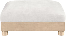 Load image into Gallery viewer, Turin - Chenille Fabric Upholstered Modular Ottoman - Natural Base
