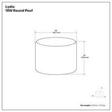 Load image into Gallery viewer, Lydia - Handcrafted Round Pouf
