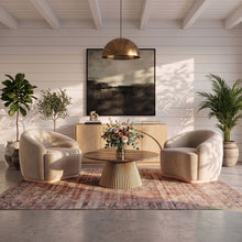 Load image into Gallery viewer, Cindra - Genuine Marble Top And Iron Base Table

