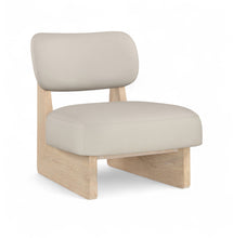 Load image into Gallery viewer, Vetra - Vegan Leather Upholstered Accent Chair With Natural Base
