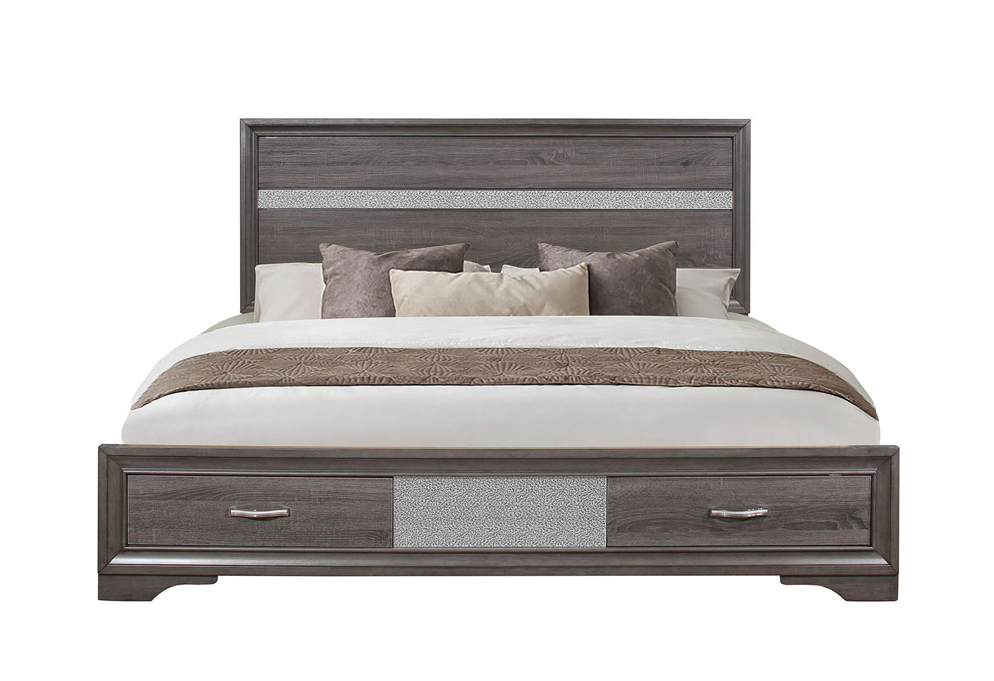 Seville - Full Bed Side Rails - Gray