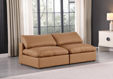 Load image into Gallery viewer, Comfy - Faux Leather Modular Armless Sofa 2 Seats
