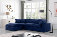 Load image into Gallery viewer, Comfy - 4 Piece Velvet Modular Sectional With Chaise
