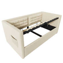 Load image into Gallery viewer, Upholstered Hydraulic Storage Daybed With USB &amp; Type C Charging
