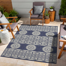 Load image into Gallery viewer, Sunshine - 5'3" X 7'3" Indoor, Outdoor Area Polypropylene Rug - Blue
