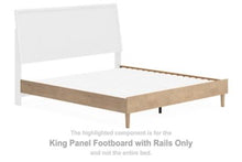 Load image into Gallery viewer, Cielden - King Panel Footboard With Rails - Tan
