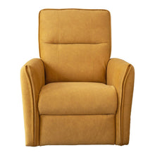 Load image into Gallery viewer, Suede Recliner Chair - Dark Yellow
