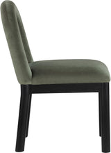 Load image into Gallery viewer, Conrad - Velvet Dining Chair With Black Legs

