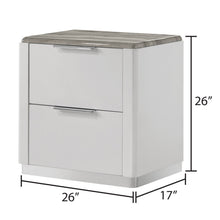 Load image into Gallery viewer, Jazz - 2 Drawer Nightstand - White
