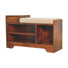 Load image into Gallery viewer, Retreat - Shoe Bench, 1 Drawer - Chestnut
