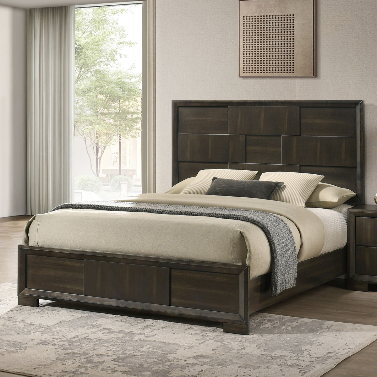 Langston - 6/6-5/0 King/Queen Panel Side Rails - Espresso