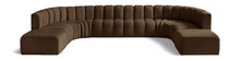 Load image into Gallery viewer, Arc - Velvet 10 Piece Modular Sofa - Brown
