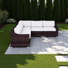Load image into Gallery viewer, Outdoor Wicker Sofa Seating Group With Cushions
