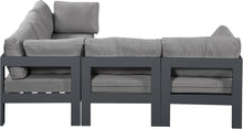 Load image into Gallery viewer, Nizuc - Outdoor Patio 5 Piece Modular Sectional With Gray Frame
