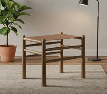 Load image into Gallery viewer, Santos - Faux Leather Upholstered Bench - Walnut Frame
