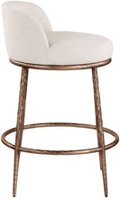Load image into Gallery viewer, Ferro - Upholstered Counter Stool With Brushed Bronze Base
