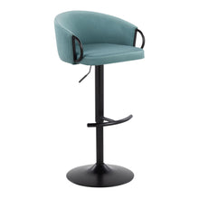 Load image into Gallery viewer, Claire - Contemporary Adjustable Barstool With Swivel With Rounded T Footrest (Set of 2)
