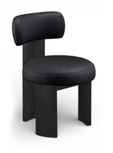 Load image into Gallery viewer, Atelier - Vegan Leather Upholstered Dining Chair (Set of 2) - Black Frame
