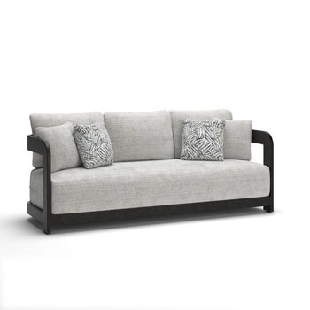 Salina Bay - Sofa With Cushion - Black / Gray - Ego Home Furniture