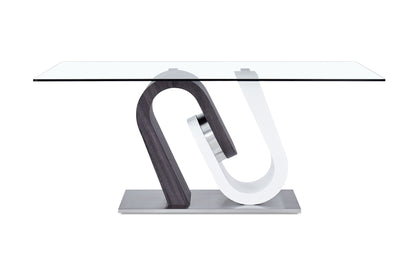 D4127 - Dining Table Base - Silver
