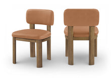 Load image into Gallery viewer, Paloma - Vegan Leather Upholstered Dining Chair (Set of 2) - Brown Frame
