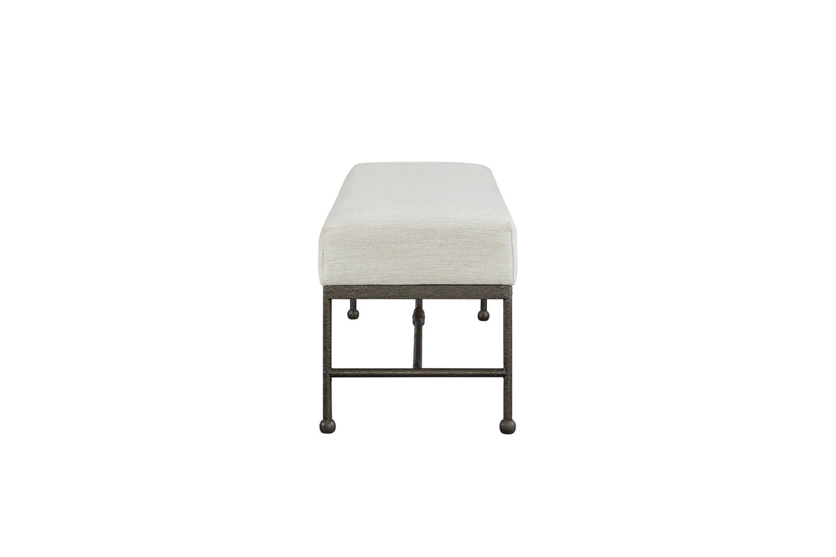 Tarrington - Bench - Light Gray / Black