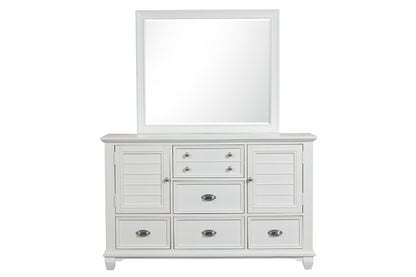Jamestown - Landscape Mirror - White