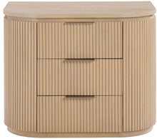 Load image into Gallery viewer, Astrid - Solid Wood And Oak Veneer Nightstand

