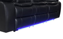 Load image into Gallery viewer, U100 - Power Reclining Sofa With LED Light - Black
