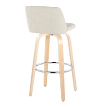 Load image into Gallery viewer, Toriano - Contemporary, Fixed Height Barstool Swivel &amp; Round Footrest (Set of 2)
