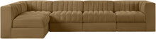 Load image into Gallery viewer, Rummi - Velvet Performance Fabric Upholstered 5 Piece Modular Sectional, L-Shaped (Right)

