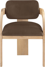 Load image into Gallery viewer, Cedra - Velvet Performance Fabric Upholstered Dining Chair (Set of 2) - Natural Frame
