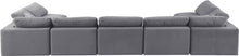 Load image into Gallery viewer, Comfy - 7 Piece Velvet Modular Armless Sectional
