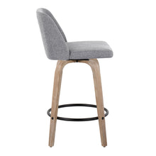 Load image into Gallery viewer, Toriano - Contemporary Fixed-Height Counter Stool &amp; Swivel With Round Footrest (Set of 2)
