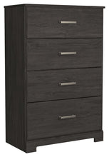 Load image into Gallery viewer, Belachime - Four Drawer Chest - Charcoal
