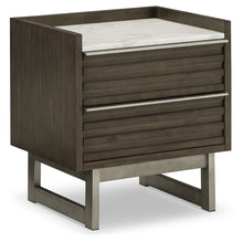 Load image into Gallery viewer, Arkenton - Two Drawer Night Stand - Grayish Brown / White
