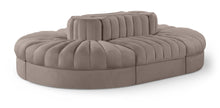 Load image into Gallery viewer, Rummi - Oval Velvet Performance Fabric Upholstered 6 Piece Modular Sectional
