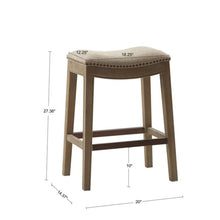 Load image into Gallery viewer, Saddle Counter Stool With High Density Foam
