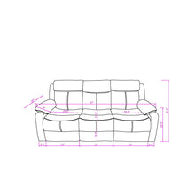 Load image into Gallery viewer, Blanche - Reclining Set With LED Lights, Speaker
